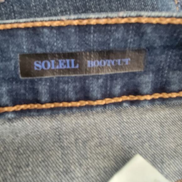 Code Bleu Soleil Curvy Bootcut Jeans Size 4 Cooper button and front studs - Picture 4 of 12